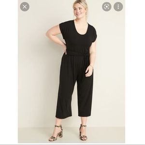 Old Navy cropped wide leg jumpsuit